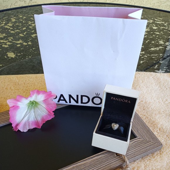 Pandora CZ encrusted heart charm - Picture 4 of 7